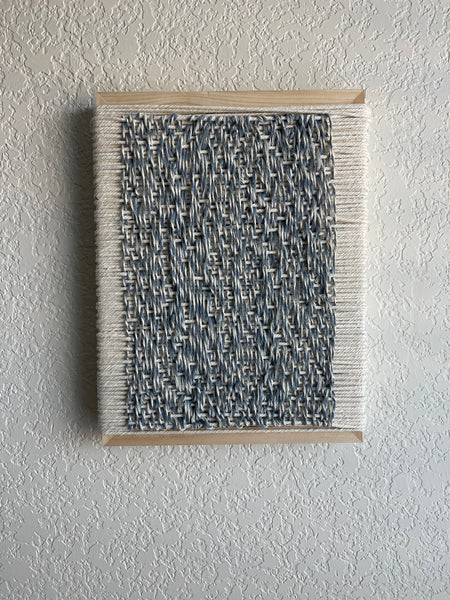 Woven Tile- Blue and White