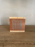 Mini Woven Tile - String Theory- Mint snd Beige #2