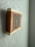 Mini Woven Tile - String Theory- Mint snd Beige #2