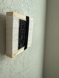 Mini Woven Tile - String Theory- Black and White #1