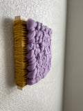 Woven Tile- Fluff-Lavendar and Mustard