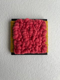 Woven Tile- Fluff- Mustard and Coral