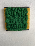 Woven Tile- Fluff- Green and Mustard