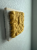 Woven Tile- Fluff- Light Mustard and White
