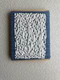 Woven Tile 9x12 - Spaced - Light Blue and White