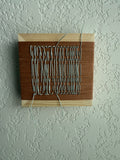 Mini Woven Tile - String Theory- Mint snd Beige #2