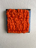 Woven Tile- Fluff- Orange and Blue