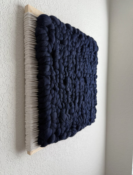 Woven Tile- 20”x20” Navy Fluff