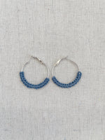 Silver Knotted Hoops