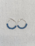 Silver Knotted Hoops
