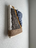 Woven Tile- Olive Green, Suede, Dusty Blue and Tan