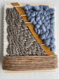 Woven Tile- Olive Green, Suede, Dusty Blue and Tan