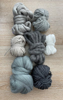 Yarn Pack for Weaving- Greys