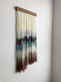 Dip Dyed Wall Hanging-blues/brown