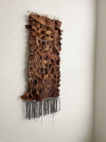 CUSTOM Suede and Chain Woven Wall Hanging