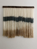 Abstract Dip Dyed Wall Hanging-green/mustard
